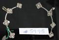 Stylish Design Arched CZ Earrings #5896
